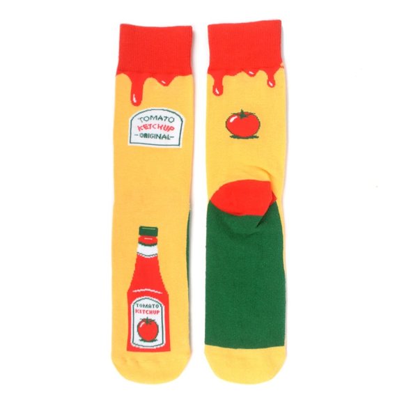 Men's Ketchup Bottle Novelty Socks - Picture 2 of 6
